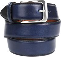 profuomo Riem Navy Gepolijst Plantaardig Gelooid Leer