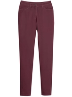 Your Look... for less! Dames Stretchbroek bordeaux Größe