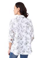 Your Look... for less! Dames Longline blouse wit geprint Größe