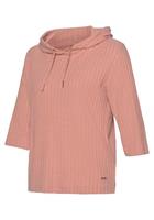 s.Oliver RED LABEL Beachwear Hoodie van duurzaam ribbreisel