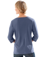 Dames Shirt jeansblauw Größe