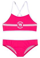 Bustier-Bikini »Sporty« mit sportlichem Frontdruck