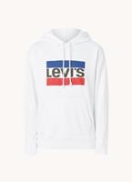Levis Levi's standaard hoodie met print voor dames, wit