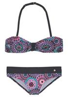 s.Oliver RED LABEL Beachwear Bandeaubikini met coole print