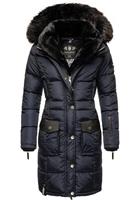 Navahoo Steppmantel »Sinja« stylischer Winter Parka mit edlem Fellimitat