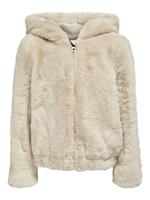 Only Faux Fur Jas Dames White