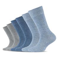 Camano Socken 6er-Pa - Kinder -  grau