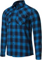 blouse P-Rockabilly heren polykatoen blauw/zwart mt L