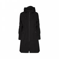 Ilse jacobsen Softshell regenjas lang RAIN37L - 001 Black | Black