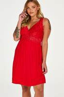 Hunkemöller Slipdress Nora Lace Rot