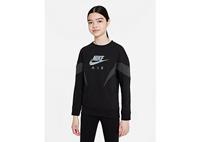 Nike Nike Air Sweatshirt aus French-Terry-Material für Kinder (Mädchen) - Black/Dark Smoke Grey, Black/Dark Smoke Grey