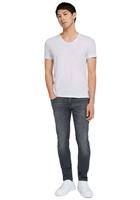 Tom Tailor Slim Piers Jeans met biologisch katoen, used dark stone grey denim