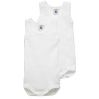 PETIT BATEAU Set van 2 rompers met bandjes