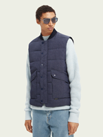 Scotch & Soda Trainingsjack Scotch & Soda Bomber Bodywarmer Donkerblauw