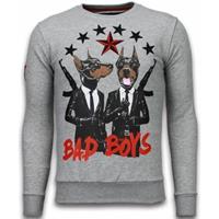 Local Fanatic Bad boys rhinestone sweater