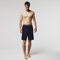 Lacoste Pyjama-Shorts mit Trikolor-Bund - Navy Blau 