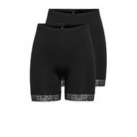 Only Fietsbroekje ONLLIVE LOVE LACE SHORTS 2PACK JRS NOOS (Set van 2)