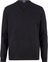 OLYMP Knitwear, modern fit, Pullover V-hals, Grafiet