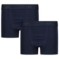Ten Cate 2-pak Jongens boxershorts Organic - Biologisch katoenen kinder onderbroeken - Zwart - Grijs - Donkerblauw