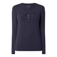 SCHIESSER Mix & Relax Langarmshirt mit Knopfleiste