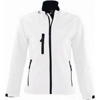 SOLS Dames/dames Roxy Soft Shell Jacket (ademend, winddicht en waterbestendig) (Wit)