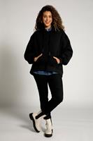 Ulla Popken Grote Maten capuchonshirt, Dames, grijs, 