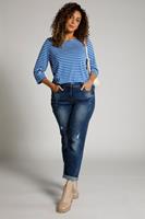 Ulla Popken Regular-fit-Jeans »Boyfriend-Jeans Destroy-Effekte 5-Pocket-Form«