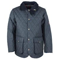 Oxford Blue Herenjas Quilted wax jacket