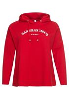 Sheego Sweatshirt mit Frontdruck, in A-Linie
