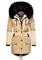 Navahoo Wintermantel »Luluna Prc« edler Parka mit großer Kunstfellkapuze