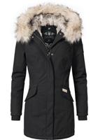 Navahoo Wintermantel »Cristal« stylischer Damen Winterparka mit Kunstfell-Kapuze