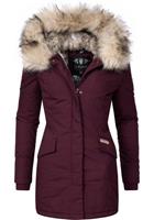 Navahoo Wintermantel »Cristal« stylischer Damen Winterparka mit Kunstfell-Kapuze