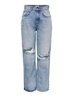 Only Jeans Onlrobyn Life X St L Ak Ds Dotnoos für Damen, Medium Blue Denim