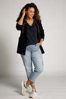 Ulla Popken Grote Maten sweatshirt, Dames, blauw, 