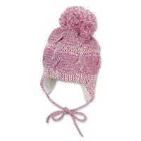 Sterntaler Biologische gebreide muts roze