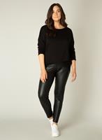 Base Level Curvy Legging Alene In licht glanzende imitatieleer-look