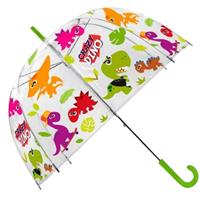 Kids Licensing Paraplu Crazy Dino 48 Cm Polyester Transparant