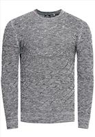 Rusty Neal RustyNeal - Heren Trui - Bruingrijs - Longsleeve - Ronde Hals