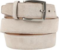 Suitable Riem Suede Wit Beige