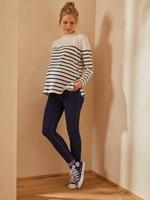 VERTBAUDET Naadloze skinny zwangerschapsjeans brut cf staal