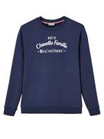 VERTBAUDET Dames sweatshirt uit onze Chouette Famille capsule collectie  marineblauw grijs