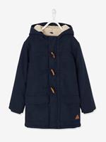 Jungen Dufflecoat mit Teddyfleece-Futter nachtblau