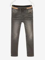 VERTBAUDET Rechte fleecebroek jongens denim look denim grijs