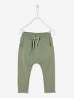 VERTBAUDET Babybroek uit molton voor jongens donker lindegroen