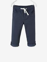 VERTBAUDET Onverwoestbare pantalon die kan worden omgevormd tot jongesbermuda marineblauw