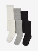 VERTBAUDET Set van 3 Oeko-Tex-meisjesleggings set gechineerd grijs