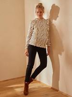 VERTBAUDET Naadloze slim fit zwangerschapsjeans met band grijs cf swatch