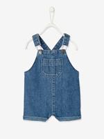 Korte babytuinbroek van denim stone