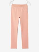 Meisjes legging met iriserende riem donkerroze