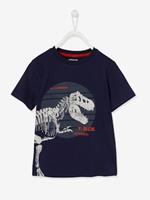 VERTBAUDET Jongensshirt met grote dinosaurusprint donkerblauwe indigo